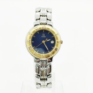 Fendi Watch Women's Blue and Silver